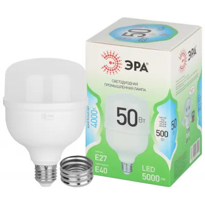 Лампочка светодиодная  LED POWER T100-50W-840-E27/E40 GL ЭРА