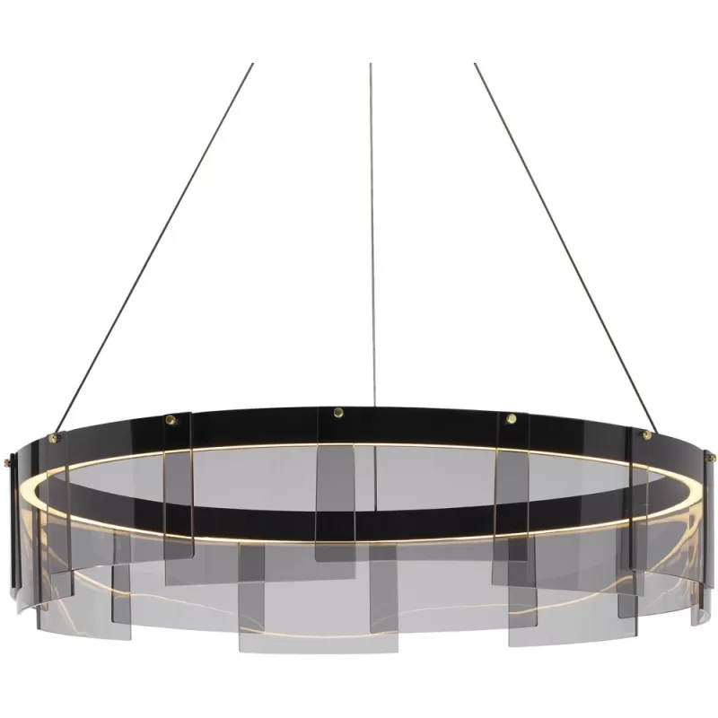 Стеклянная подвесная люстра Stratos D8825P/L black/smoky DeLight Collection Стеклянная подвесная люстра Stratos D8825P/L black/smoky DeLight Collection