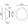 Стеклянный настенно-потолочный светильник Lumi F07G1701 белый Fabbian