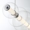 Стеклянный подвесной светильник Atomo QN-ATOMO-LP7-PC форма шар прозрачный