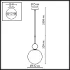 Подвесной светильник Lolla 6625/1A форма шар белый Odeon Light