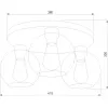 Стеклянный потолочный светильник Cubus 2776 Cubus форма шар TK Lighting
