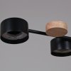 Потолочная люстра  03758-0.3-06 BK+WOOD GX53 черная цилиндр