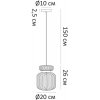 Стеклянный подвесной светильник Hamal A6170SP-1GO цилиндр