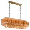 Стеклянная подвесная люстра Celebration 10579/1000R Amber цвет янтарь Loft It Стеклянная подвесная люстра Celebration 10579/1000R Amber цвет янтарь Loft It