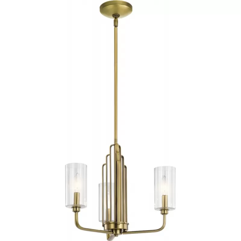 Стеклянная потолочная люстра Kimrose QN-KIMROSE3-BNB прозрачная цилиндр Kichler Стеклянная потолочная люстра Kimrose QN-KIMROSE3-BNB прозрачная цилиндр Kichler