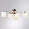 Стеклянная потолочная люстра Largo A4497PL-6AB белая Artelamp