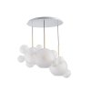 Стеклянный подвесной светильник Bolle 2030-D3 форма шар белый Loft It