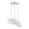 Стеклянный подвесной светильник Bolle 2030-D3 форма шар белый Loft It