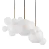 Стеклянный подвесной светильник Bolle 2030-D3 белый форма шар Loft It