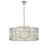 Стеклянная подвесная люстра Riccio VL3164P08 цилиндр прозрачная Vele Luce