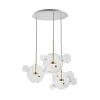 Стеклянный подвесной светильник Bolle 2027-D3 форма шар прозрачный Loft It