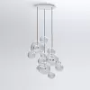 Стеклянный подвесной светильник Bolle 2027-D3 форма шар прозрачный Loft It