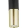 Подвесной светильник  LDP 1101-300 BK+GD черный цилиндр Lumina Deco