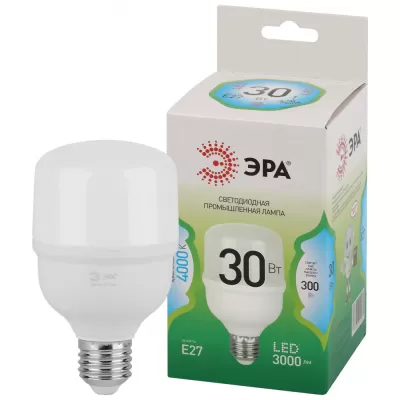 Лампочка светодиодная  LED POWER T70-30W-840-E27 GL ЭРА