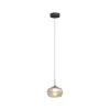 Стеклянный подвесной светильник FLOA DK6741-BK+AM цвет янтарь Denkirs Стеклянный подвесной светильник FLOA DK6741-BK+AM цвет янтарь Denkirs