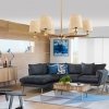 Потолочная люстра  Stavra01 бежевая конус ImperiumLoft