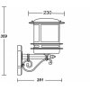 Настенный фонарь уличный TOKIO 68301/02 Bl opal белый Oasis Light