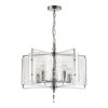 Стеклянная подвесная люстра Elegante 4888/5 прозрачная Odeon Light