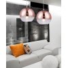 Стеклянный подвесной светильник Veroni LDP 1029-300 R.GD форма шар прозрачный Lumina Deco