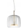 Стеклянный подвесной светильник Jube JUBE SP 1P CR OS прозрачный Vistosi
