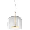 Стеклянный подвесной светильник Jube JUBE SP 1P CR OS прозрачный Vistosi