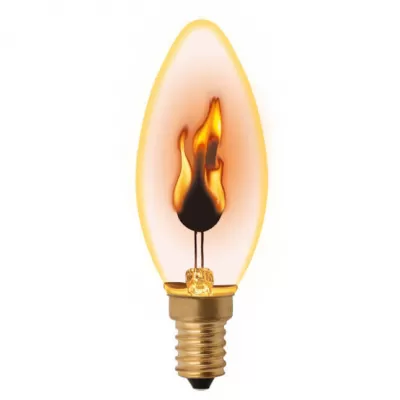 Светодиодный лампочка светодиодная  IL-N-C35-3/RED-FLAME/E14/CL Uniel