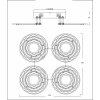 Потолочная люстра Jessie 10253/4LED белая Escada