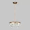 Хрустальная подвесная люстра Sophie 60165/3 латунь прозрачная Eurosvet