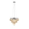 Стеклянная подвесная люстра Sospiro SL432.203.05 форма шар прозрачная ST Luce