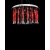 Стеклянная потолочная люстра Alvedo LDC 9040-17 RED прозрачная Lumina Deco