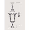 Стеклянный уличный светильник подвесной  79755S Bl прозрачный Oasis Light