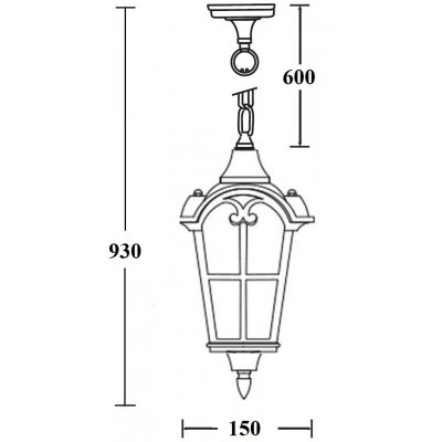 Уличный светильник подвесной PORTO 86105 Gb Oasis Light