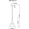 Стеклянный подвесной светильник Kristina MR1352-1P белый