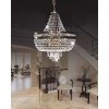 Хрустальная подвесная люстра Belladoria LDP 10171 прозрачная Lumina Deco