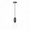 Стеклянный подвесной светильник Parachilna 9973-A форма шар белый Loft It