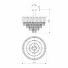 Хрустальная потолочная люстра Coda 328/9 золото прозрачная Bogate's