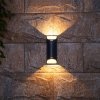 Стеклянный настенный светильник уличный Dwell NC-003063-SB прозрачный