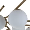 Стеклянная потолочная люстра Sphere 642/10P Brass форма шар белая Escada