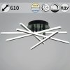 Потолочная люстра  08855-3.3-05C BK+GY белая
