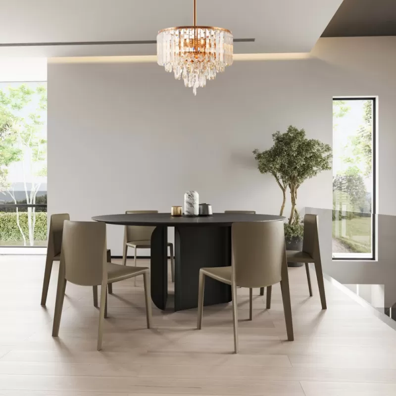 Хрустальная подвесная люстра Sorrento-5509 375509/6/300/390 GD прозрачная Хрустальная подвесная люстра Sorrento-5509 375509/6/300/390 GD прозрачная