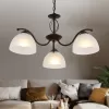 Стеклянная подвесная люстра Jackeline 9141-303 белая Rivoli