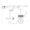 Подвесная люстра Rida SLE283203-06 прозрачная цилиндр Evoluce