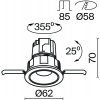 Точечный светильник Wise DL057-7W3K-W белый Maytoni