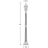 Стеклянный наземный фонарь ASTORIA 2M 91408M Bl ромб прозрачный Oasis Light