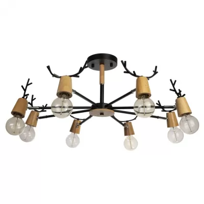 Потолочная люстра Sven 10024/8 Black Loft It Потолочная люстра Sven 10024/8 Black Loft It