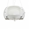 Стеклянный подвесной светильник Stilio LDP 6018-400 CHR форма шар серый Lumina Deco