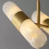 Стеклянный подвесной светильник Sorno MT9056-4H brass прозрачный DeLight Collection