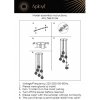 Стеклянный подвесной светильник Shantal APL.766.03.06 форма шар цвет янтарь Aployt
