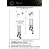 Стеклянный подвесной светильник Shantal APL.766.03.06 цвет янтарь форма шар Aployt